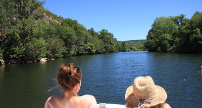 Varen op de rivier de Lot, Frankrijk